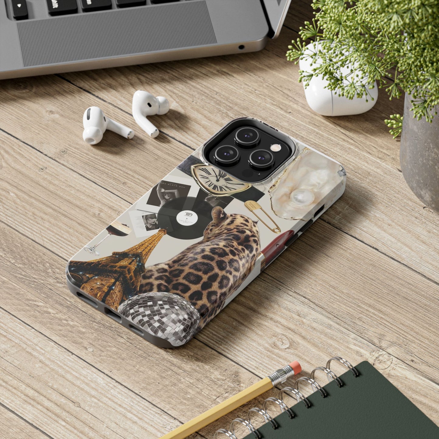 Neutral collage Tough Phone Case